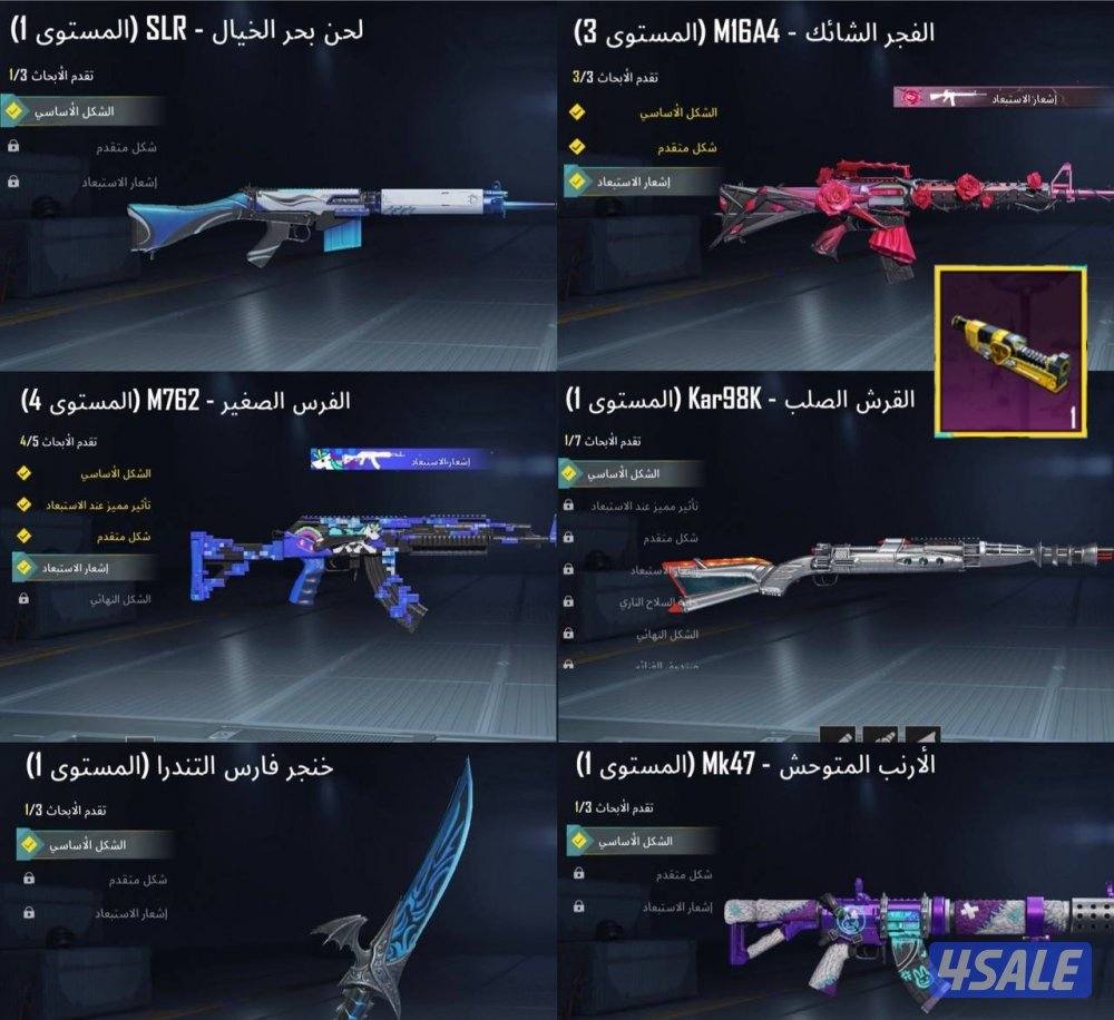 حسابات ببجي منوعه ~ مثك واسلحه✨🔫1