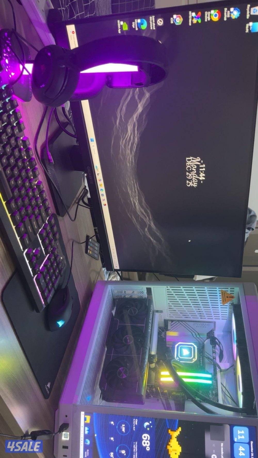 للبيع بي سي قيمنق قوي مع اغراضة2