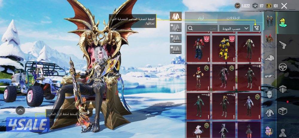 حساب ببجي للبيع4