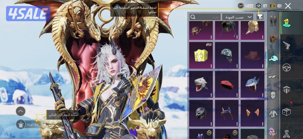 حساب ببجي للبيع3