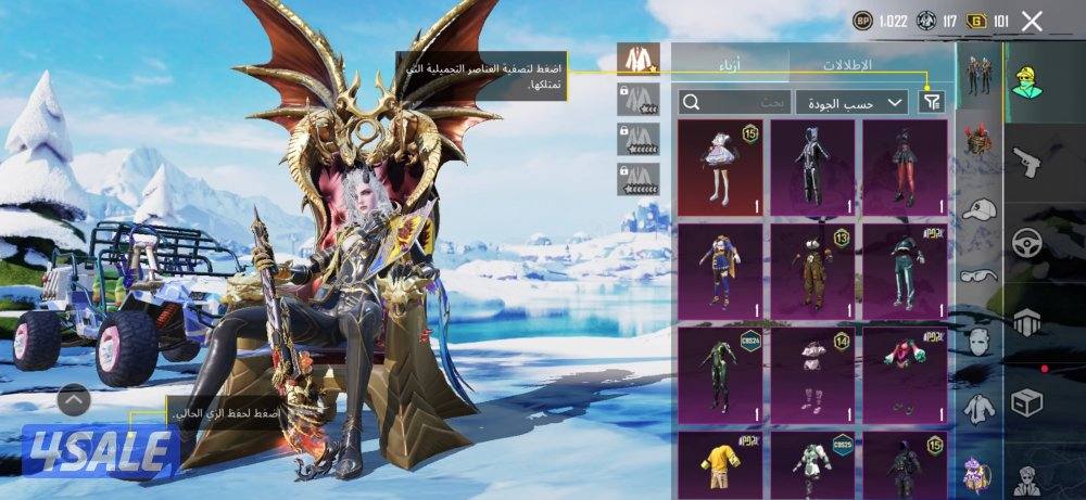 حساب ببجي للبيع5