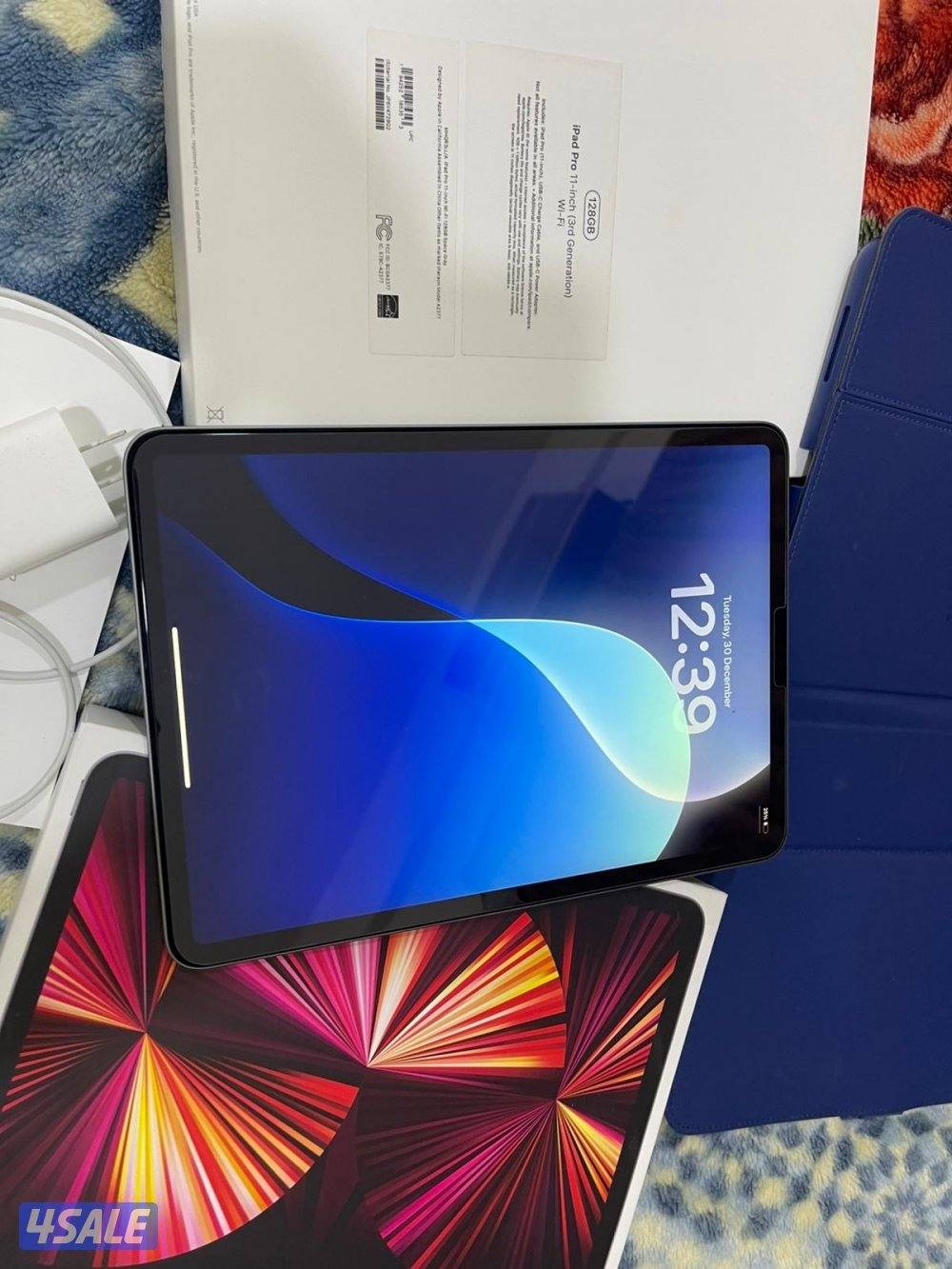 ايباد ابل برو 11 انش 128 قيقا ام ون الجيل الثالث موديل 2021 بطارية 842