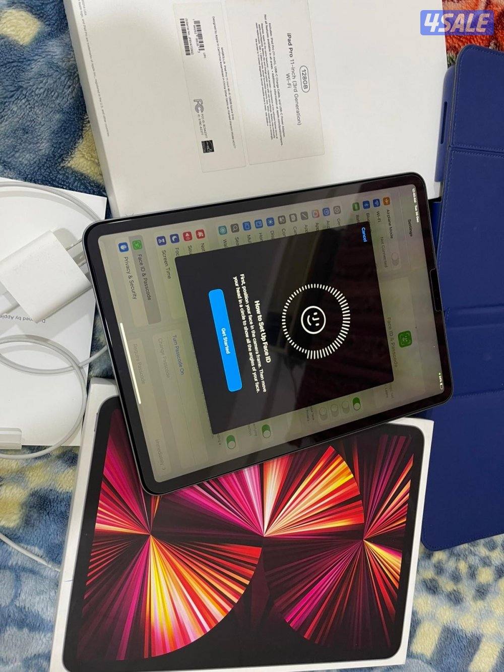 ايباد ابل برو 11 انش 128 قيقا ام ون الجيل الثالث موديل 2021 بطارية 844