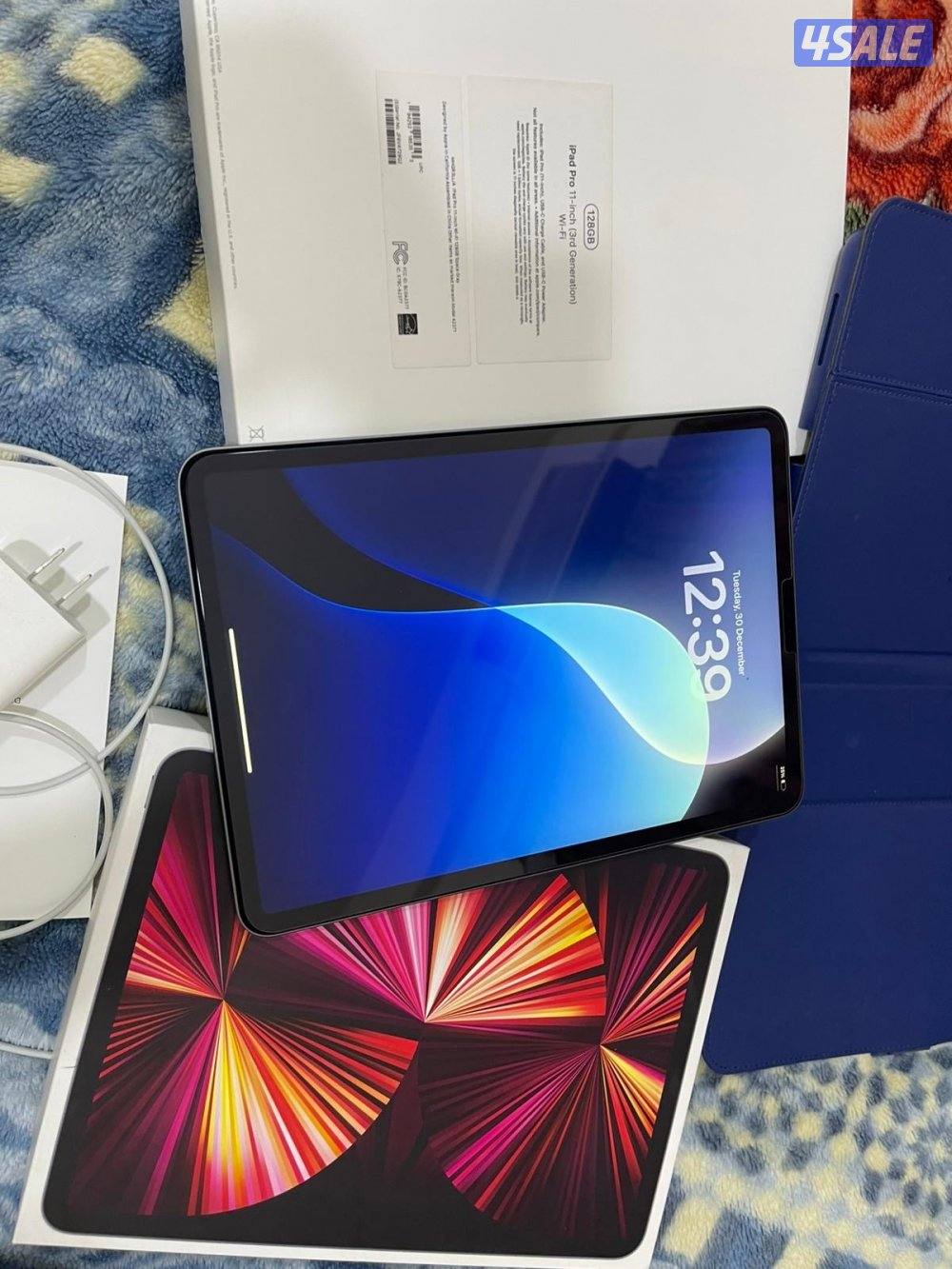 ايباد ابل برو 11 انش 128 قيقا ام ون الجيل الثالث موديل 2021 بطارية 846