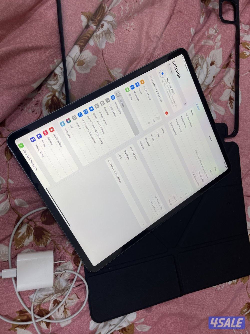 ايباد ابل برو 12.9 بوصة 1000قيقا ون تيرا الجيل الرابع بطارية 902