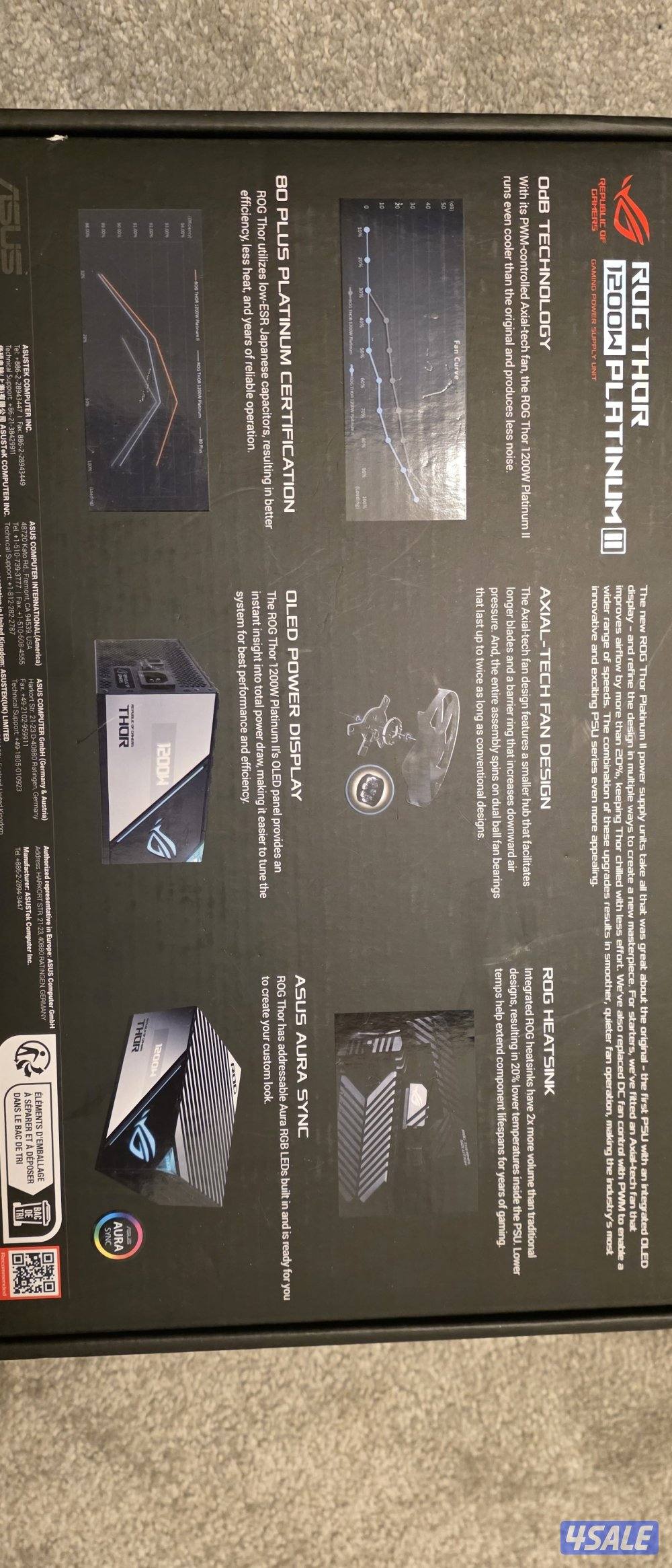 ROG THOR

1200W

PLATINUM II

GAMING POWER SUPPLY2