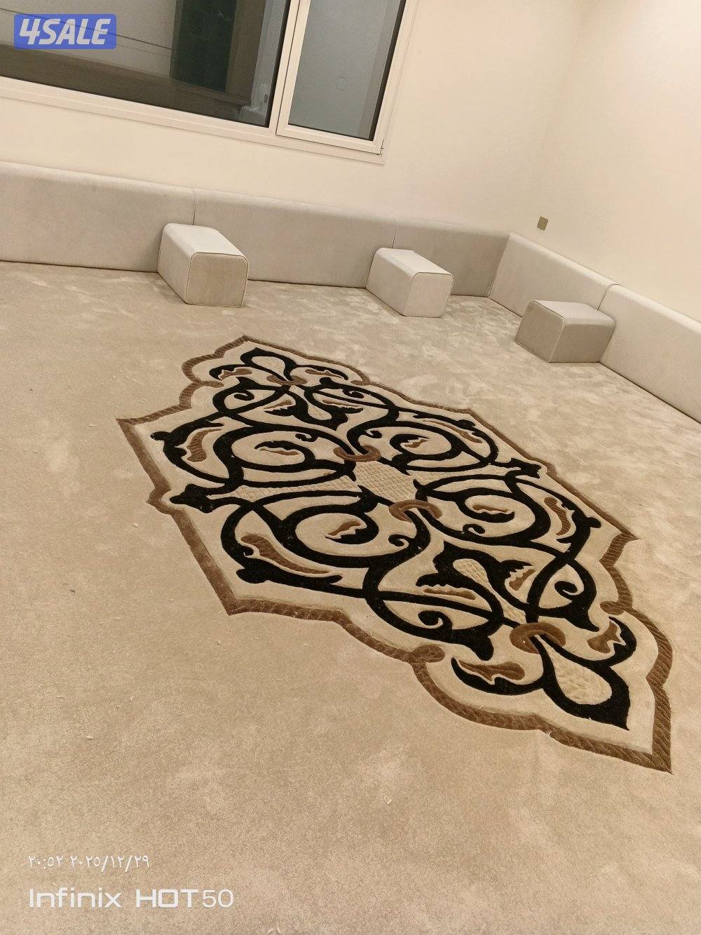 بيع وتركيب وتنجيد جميع السجاد التركي وتفصيل مساند ضهر وتركيب ارضيات با1