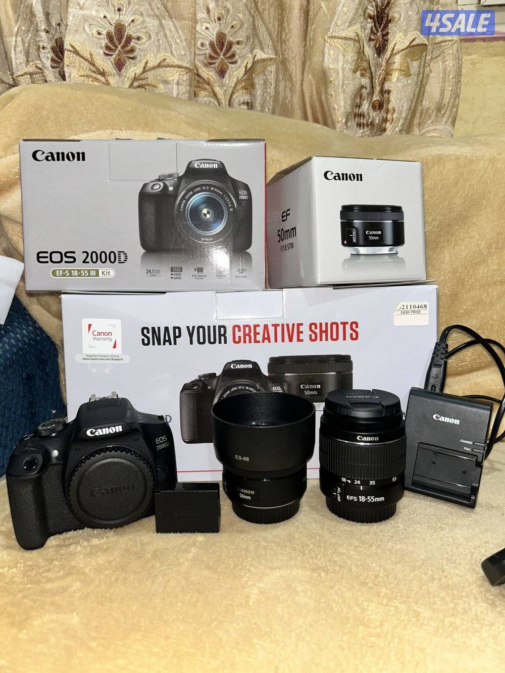 Canon 2000d(2 lens + everything)0