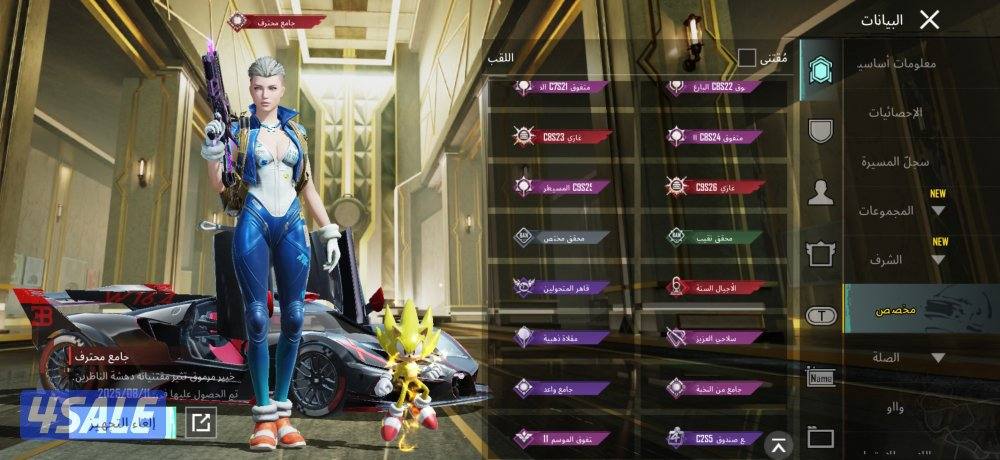 البيع حساب ببجي عالميه2