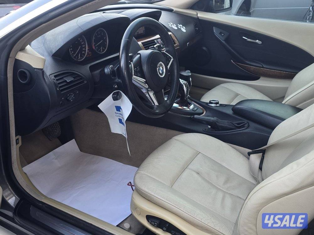 للبيع بي ام 630 بحاله ممتازه كامل المواصفات دخول ذكي تشغيل بصمه7