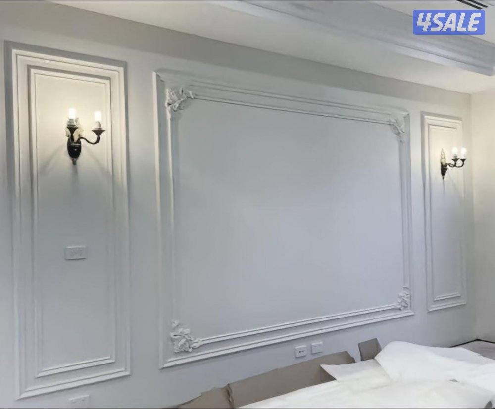 ‏جبسم بورد بارتيشن  عازل صوت   ديكور جبس امريكي سقف  باب خشب7