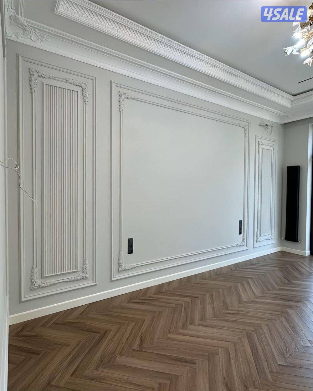 ‏جبسم بورد بارتيشن  عازل صوت   ديكور جبس امريكي سقف  باب خشب9