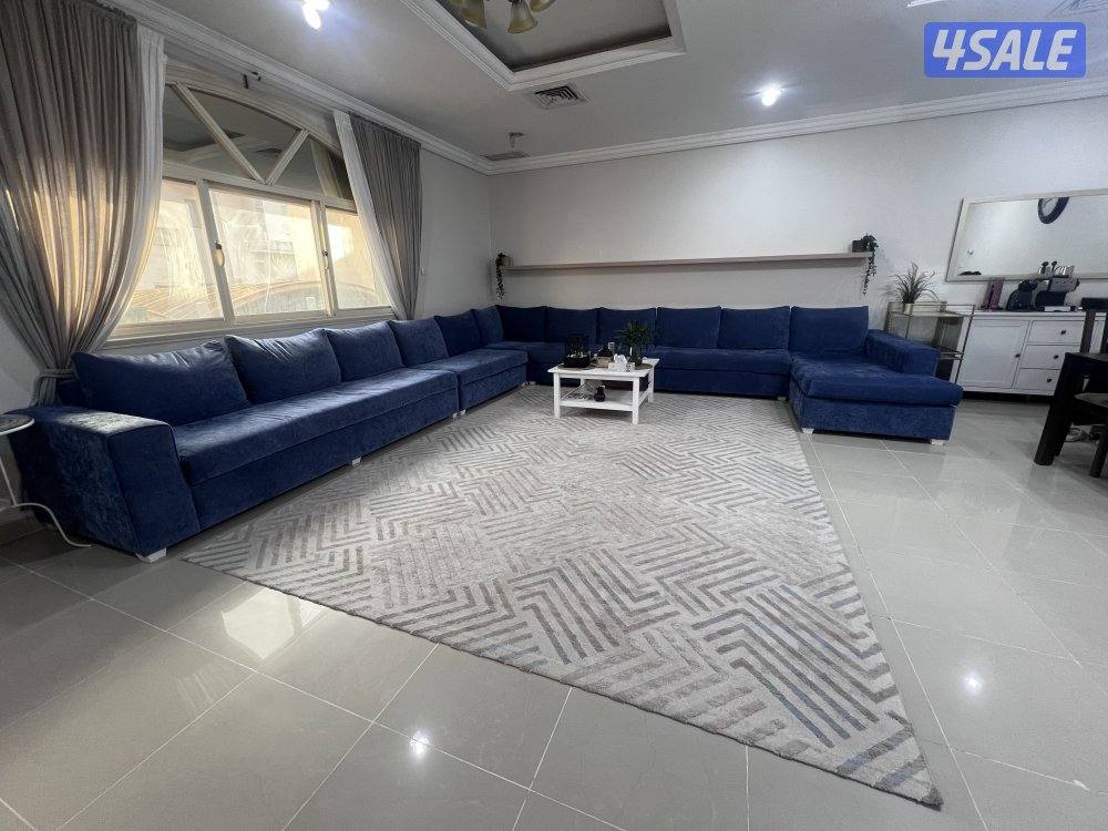 جلسة متصله  من مفروشات كاكولي   لون أزرق غامق (جينز)1