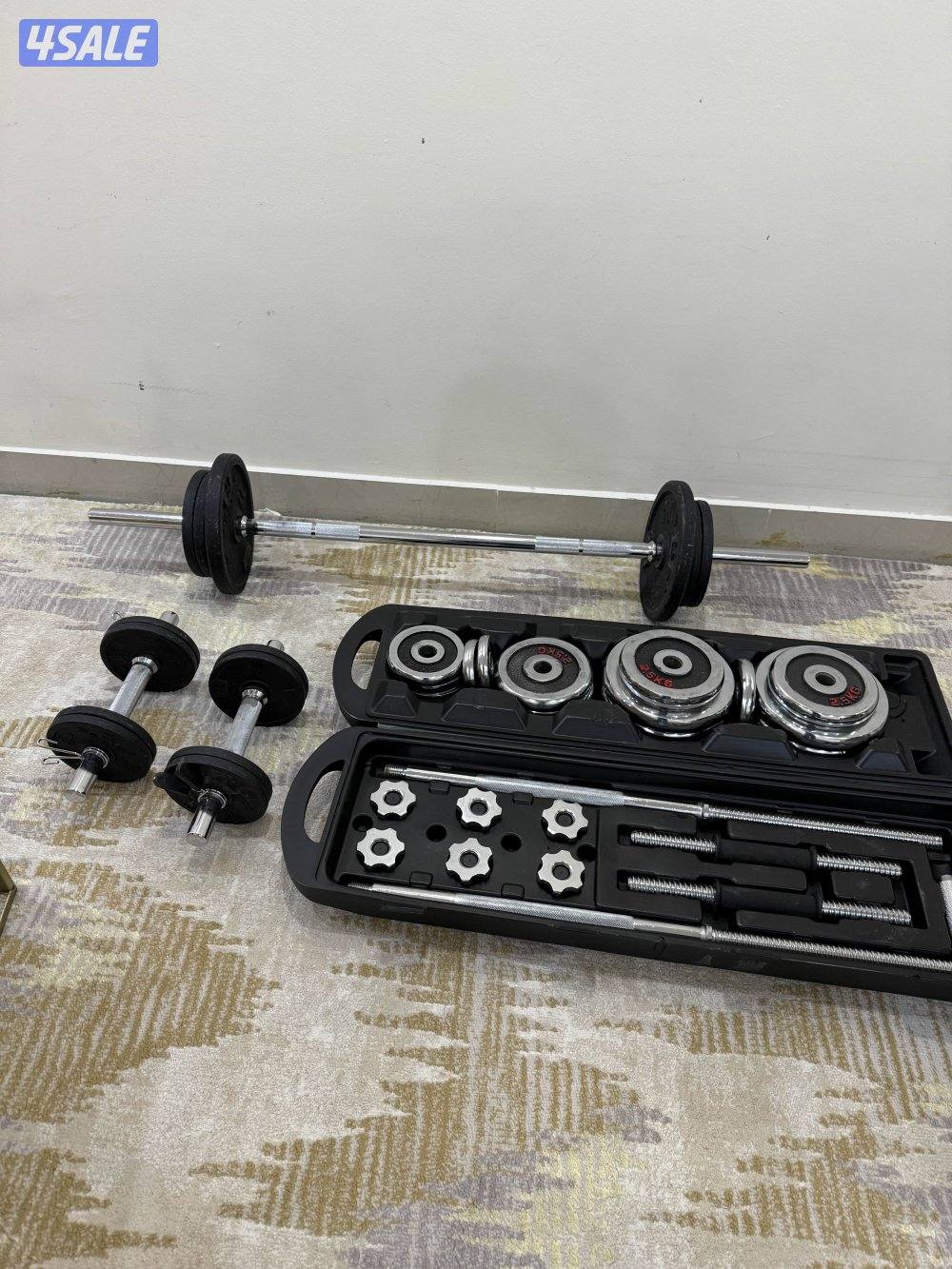 للبيع مقعد للتمارين قابل للتعديل واغراض حديد1