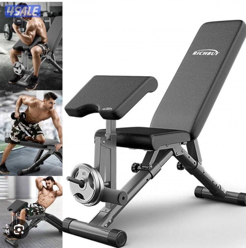 للبيع مقعد للتمارين قابل للتعديل واغراض حديد2