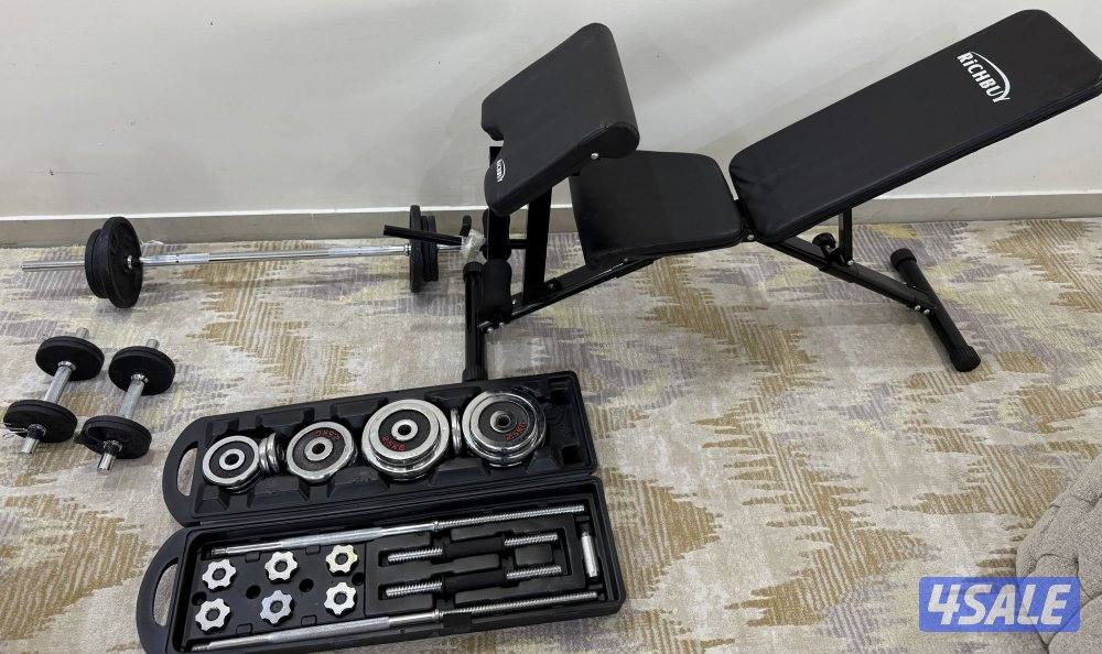 للبيع مقعد للتمارين قابل للتعديل واغراض حديد4