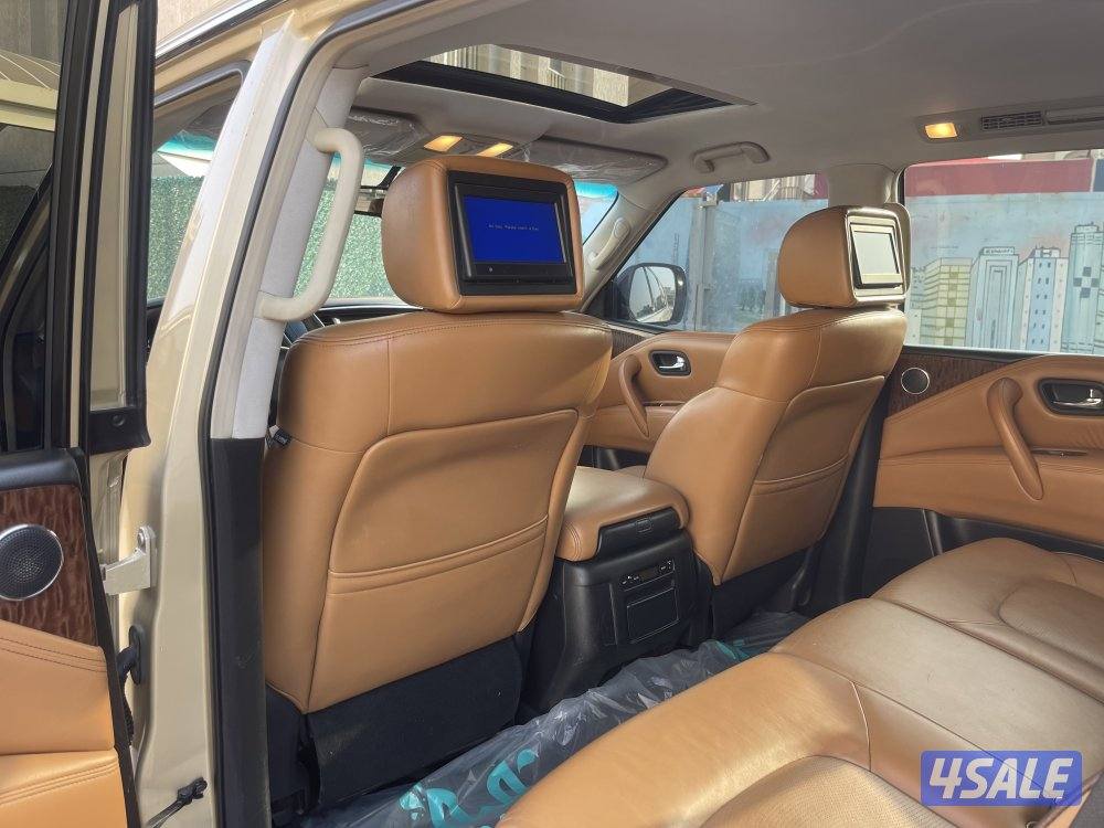 للبيع نيسان باترول ٢٠١٤بلاتنيم ستي من داخل تان مكينه 320 شرط الفحص2