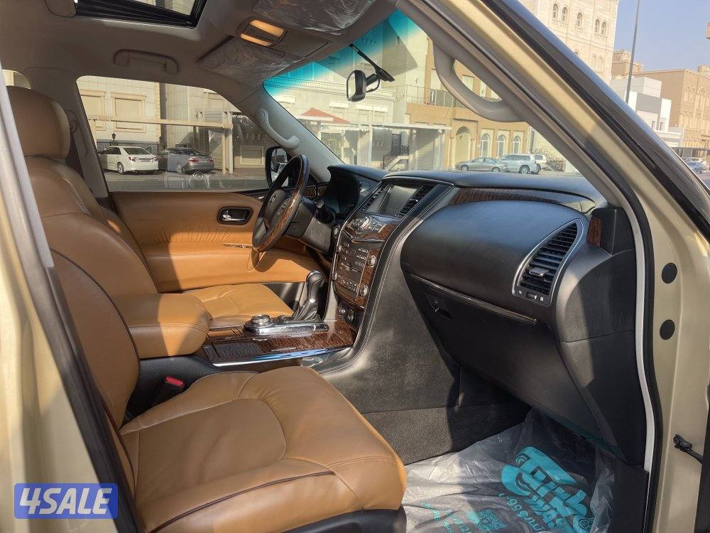 للبيع نيسان باترول ٢٠١٤بلاتنيم ستي من داخل تان مكينه 320 شرط الفحص5