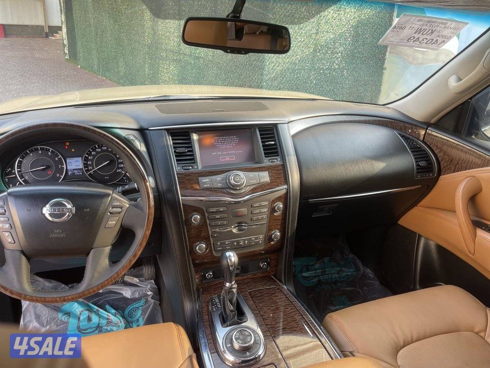 للبيع نيسان باترول ٢٠١٤بلاتنيم ستي من داخل تان مكينه 320 شرط الفحص7