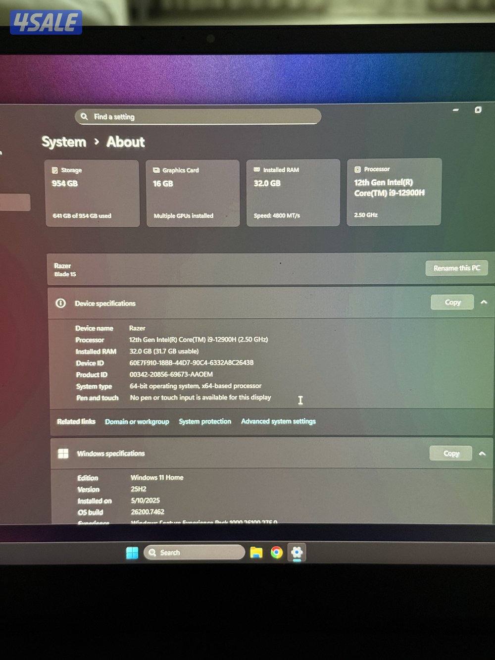 Razer 15 i9 3080 ti2