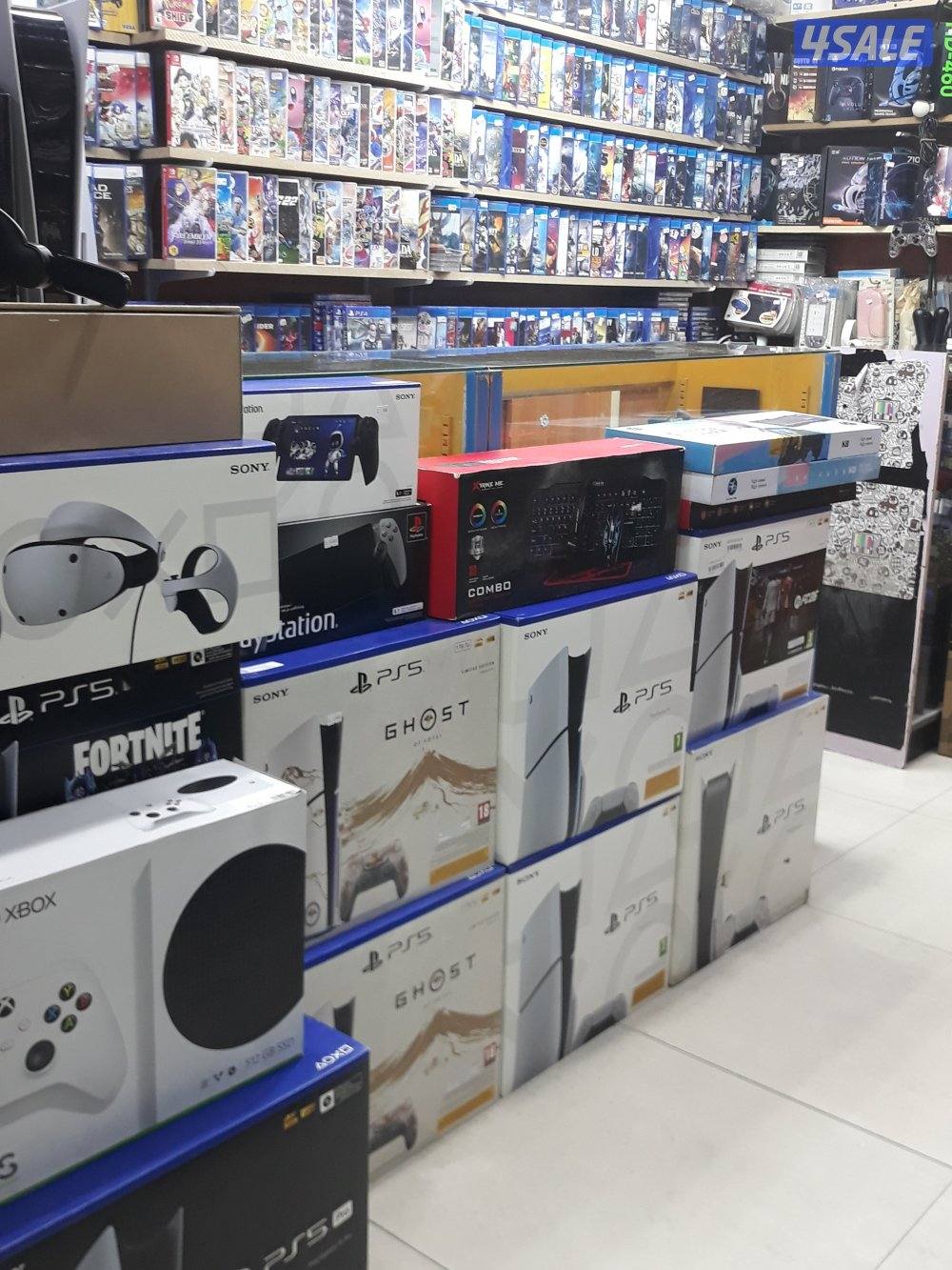 بيع جميع اجهزةالفيديوجيمز ps3-4-5 جديدومستعمل مع اكسسواراتهاوكروت ستور0