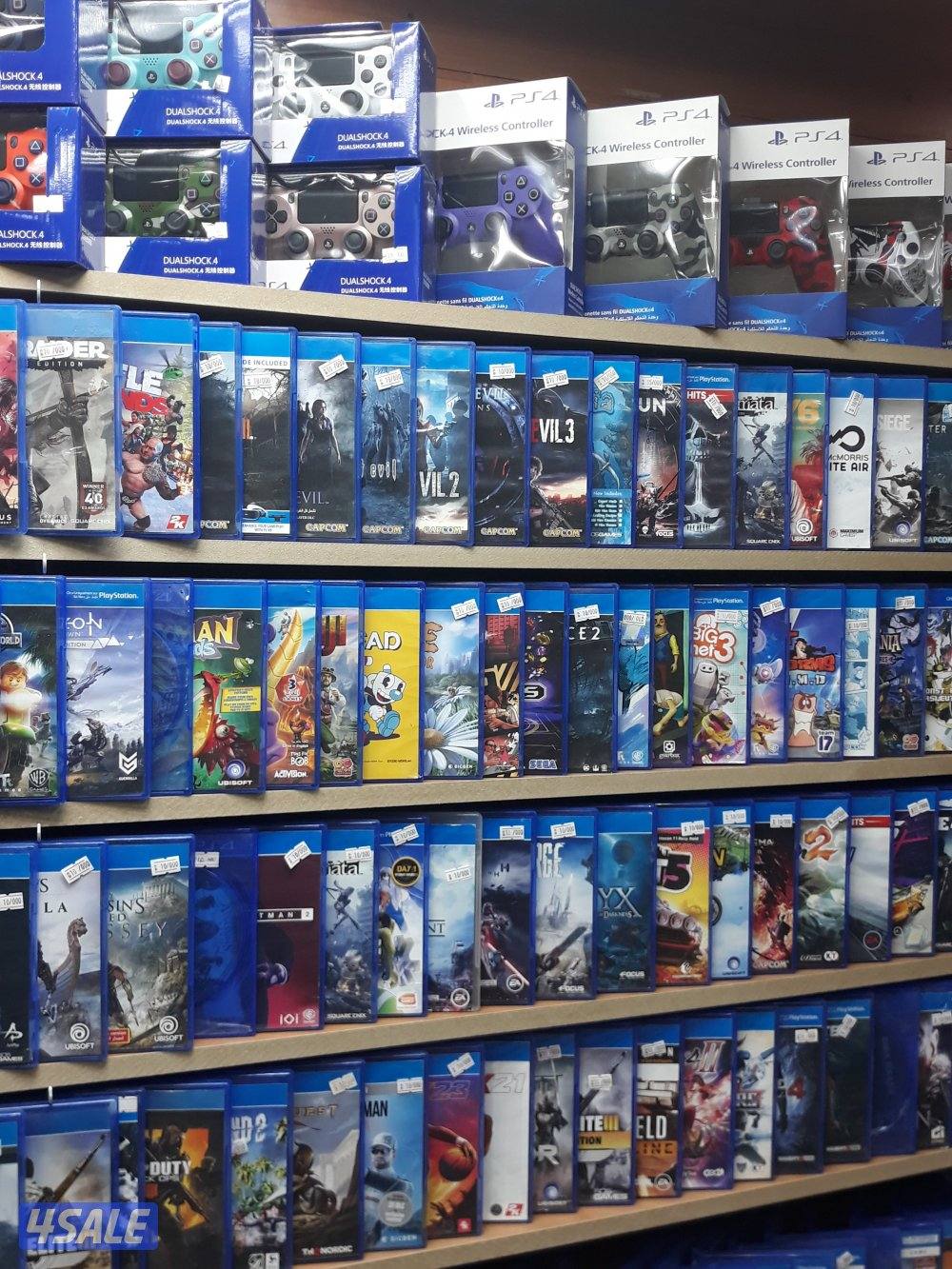 بيع جميع اجهزةالفيديوجيمز ps3-4-5 جديدومستعمل مع اكسسواراتهاوكروت ستور3