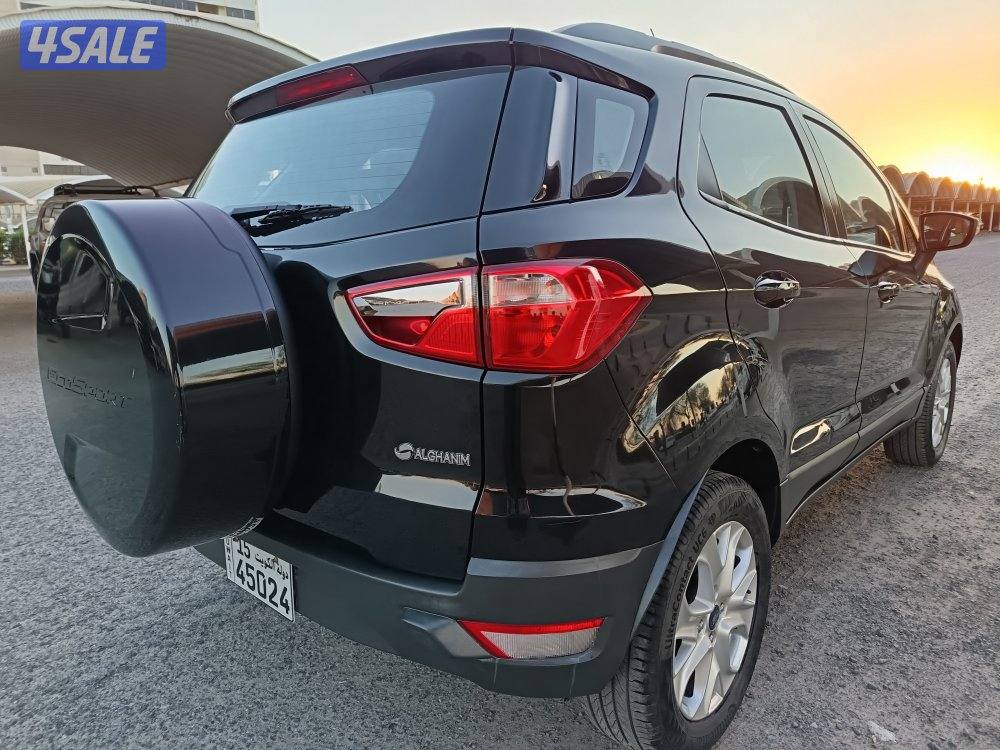 فورد ايكوسبورت 2017 الغانم 4سلندر مكينه 1500cc بحاله ممتازه عداد 1174