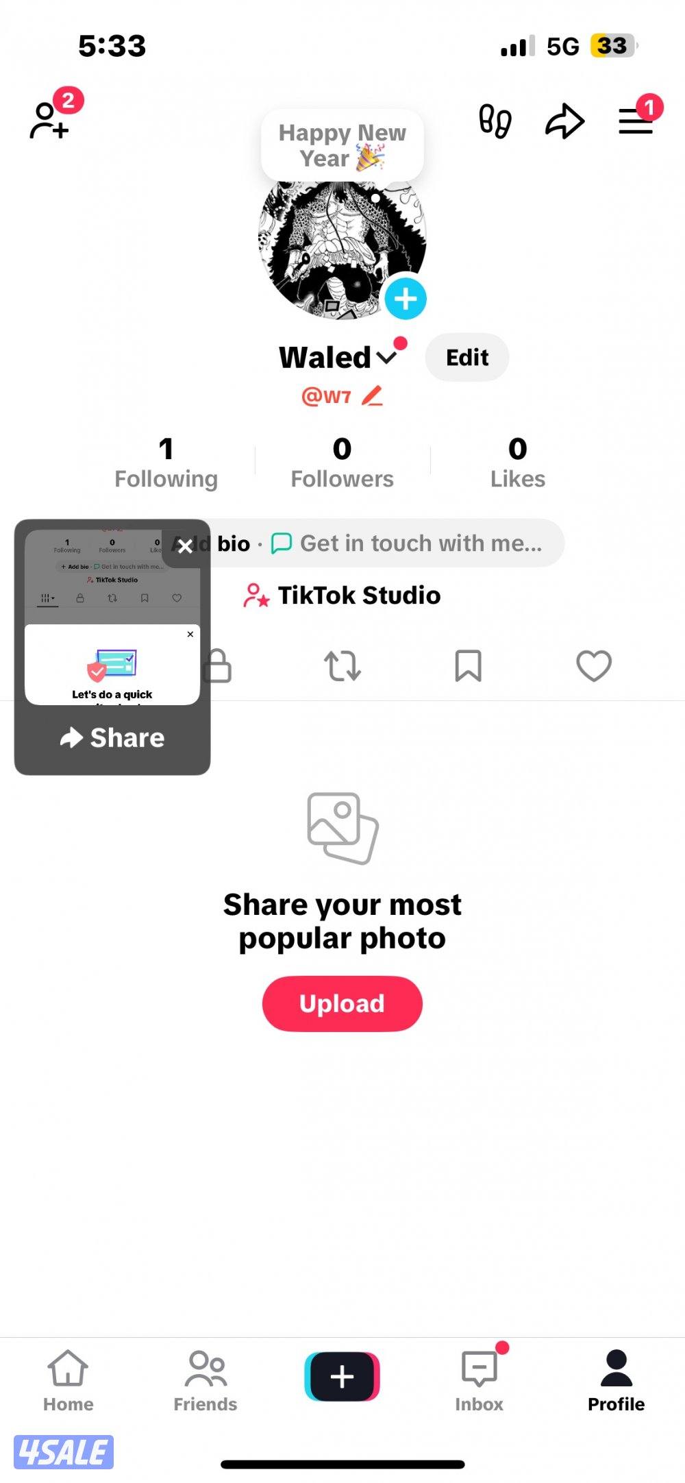 حساب تيك توك يوزر ثنائي0