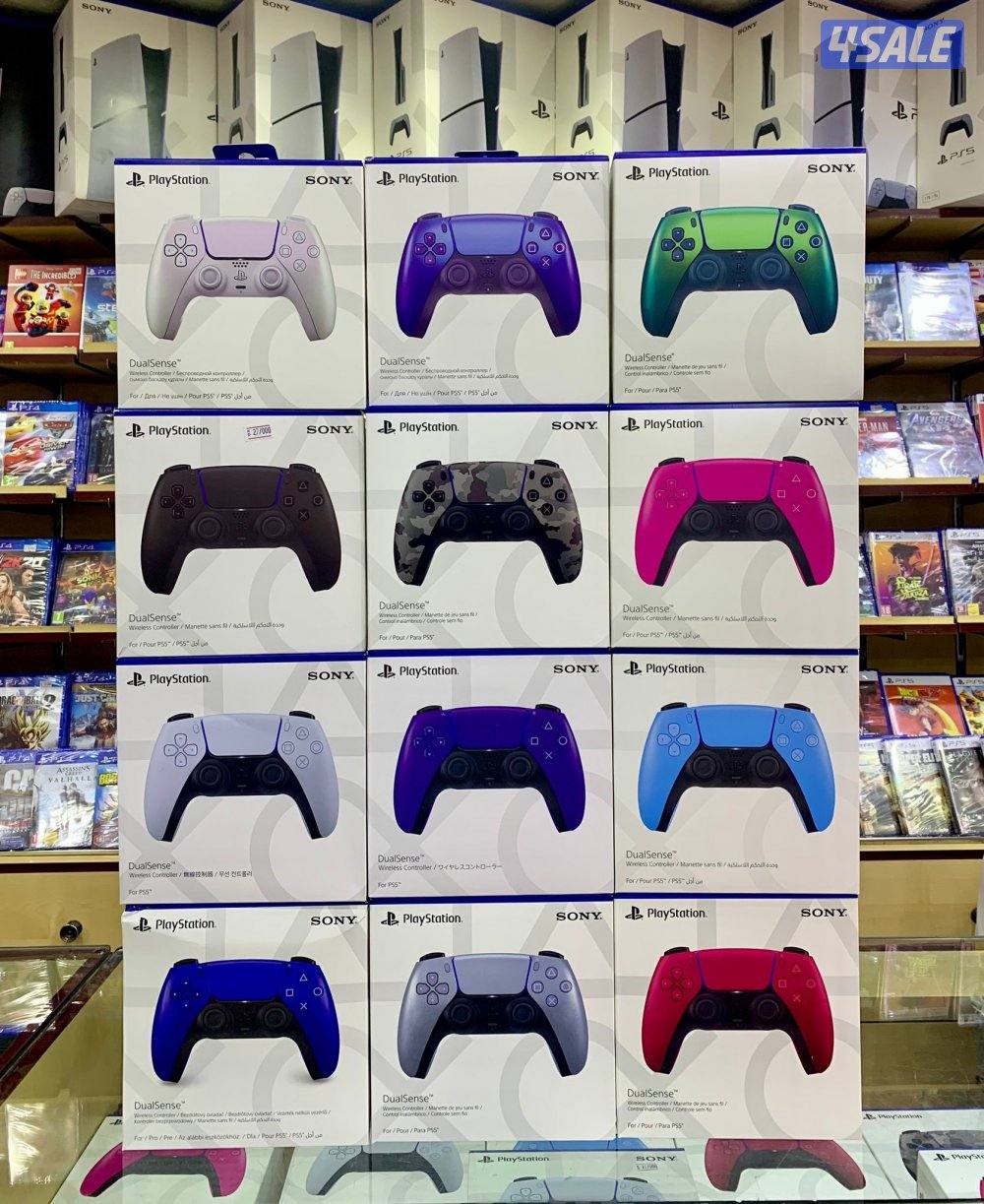 بيع كل مايخص عالم القيم  العاب بلاستيشن واكس بوكس ونينتندو اسوتش4