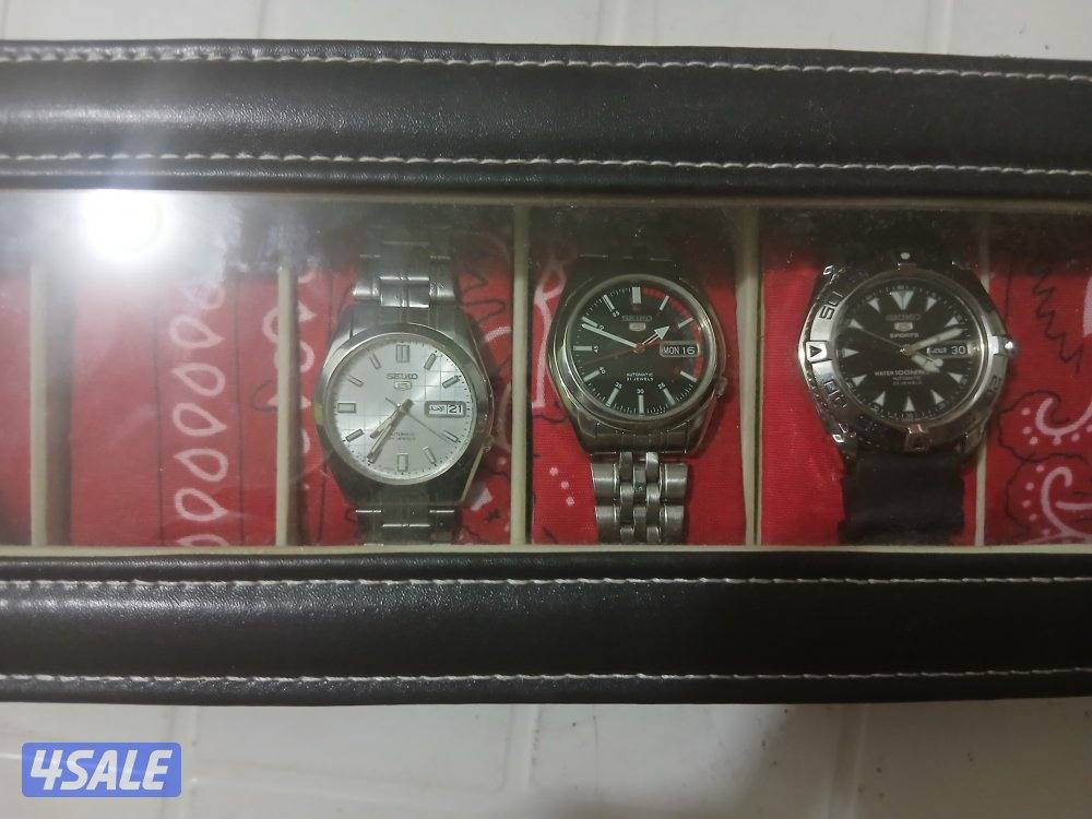 ساعات سيكو ٥ اصليه حالتهم جديده كما موضح بالصور1