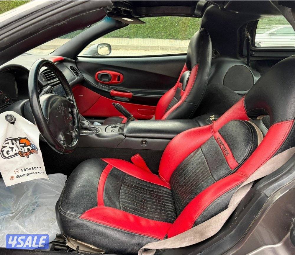 بحالة ممتازة كورفت C5 قير اتوماتيك موديل 1999 ماشي 190 الف كم  8 سلندر9