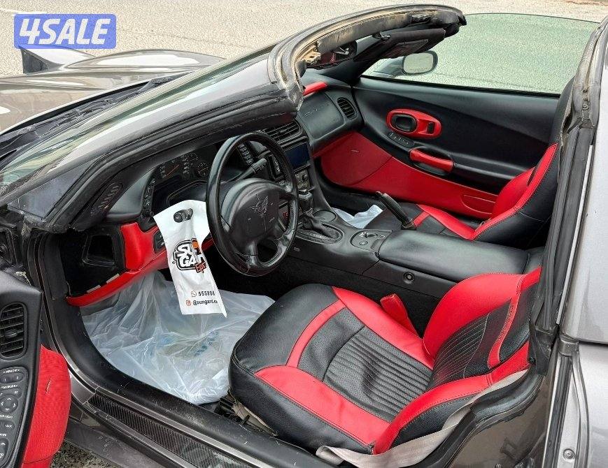 بحالة ممتازة كورفت C5 قير اتوماتيك موديل 1999 ماشي 190 الف كم  8 سلندر10