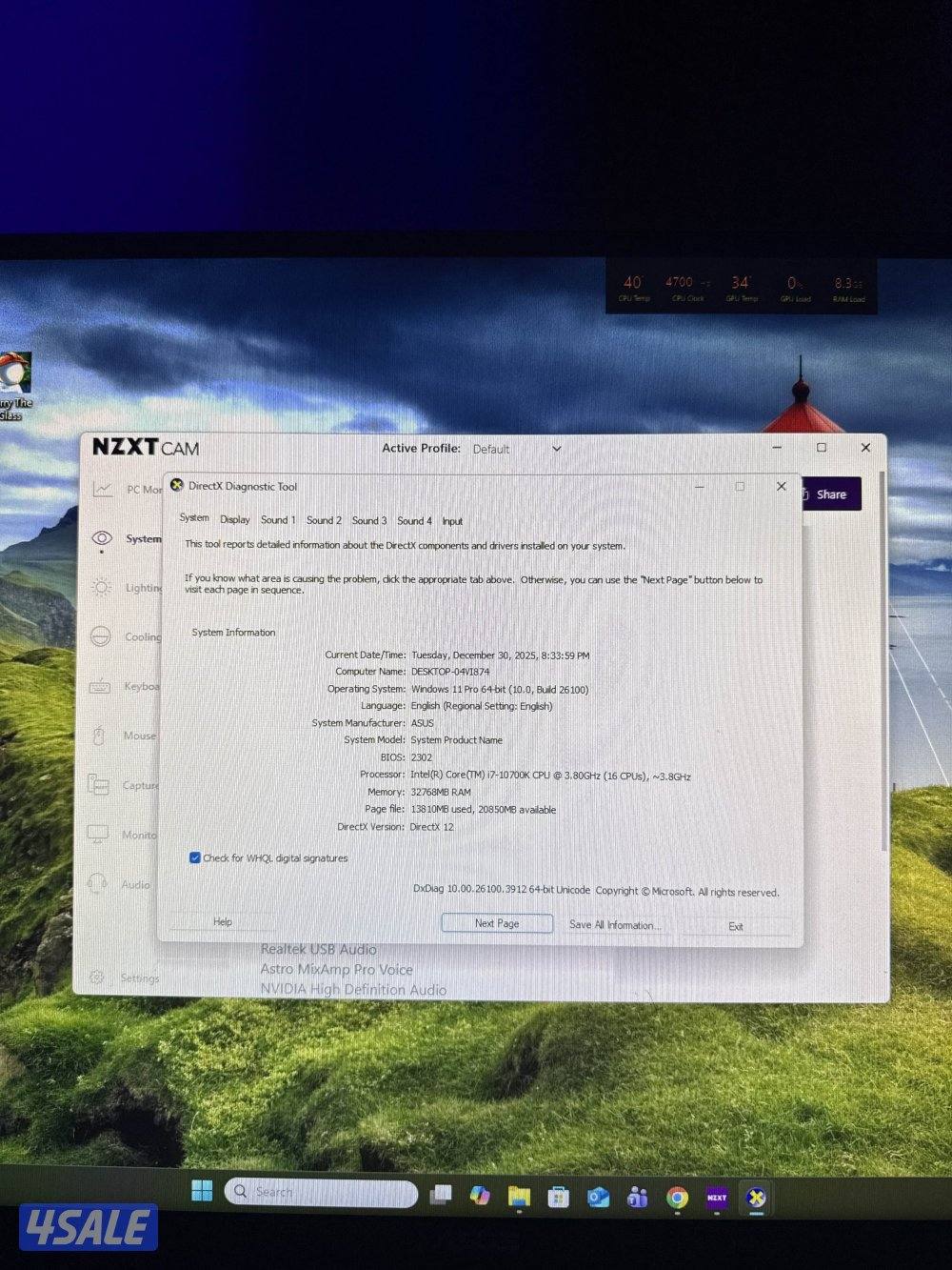 بي سي 3090 / I710700k نظيف5