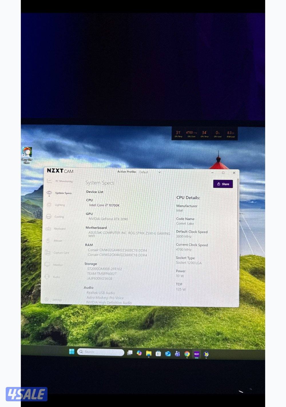 بي سي 3090 / I710700k نظيف6