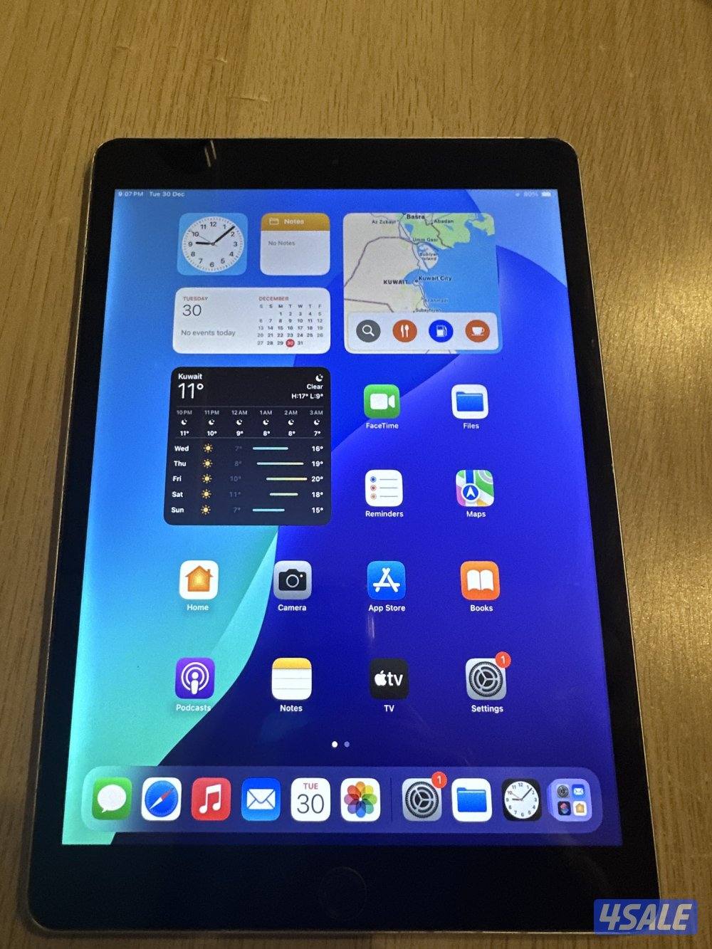 للبيع ايباد (9th genaration) مع قلم ابل(gen1) بدون مرفقات1