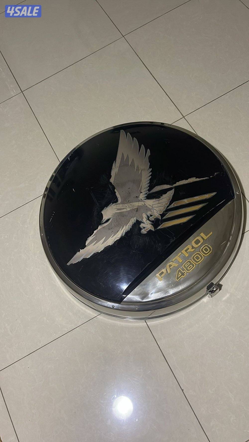 للبيع غطا سبير سفاري فتك 2003 شررط وكاله لون اسود اصلي وكالة الكويت1