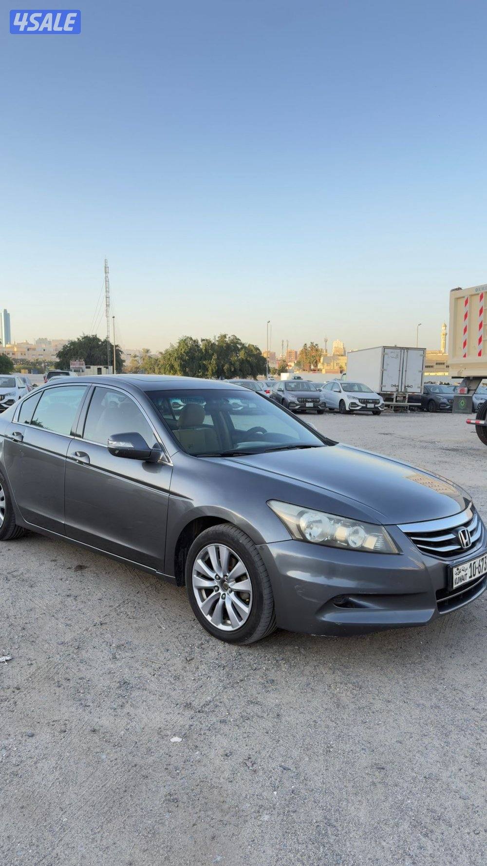 هوندا اكورد رمادي نظيف شرط الفحص قير مكينه شاصي ماشي 204 ألف2
