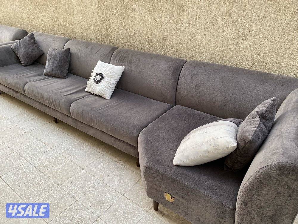 للبيع طقم كنبات كورنر مستعملة نظيفة وبحالة ممتازة ..،،8