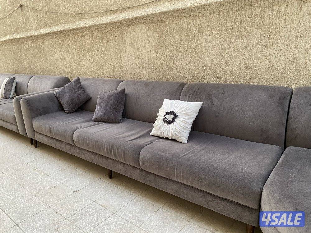 للبيع طقم كنبات كورنر مستعملة نظيفة وبحالة ممتازة ..،،10