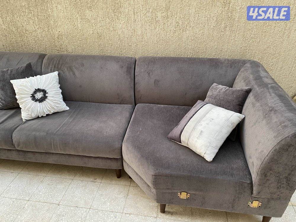 للبيع طقم كنبات كورنر مستعملة نظيفة وبحالة ممتازة ..،،12