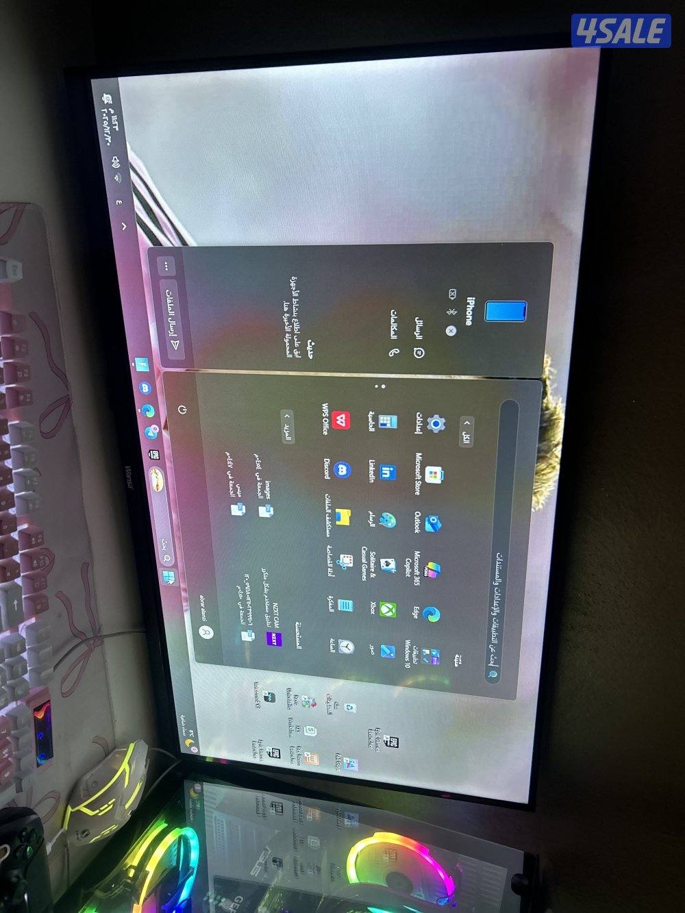 تلفزيون جديد توني شاريه ما صار لي شهر وابي للبيع فيه خمستعش دينار1