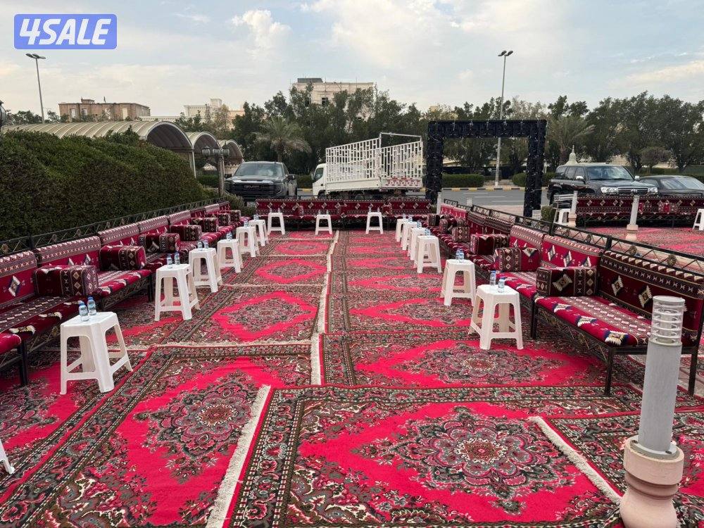 تأجير كراسي وطاولات دفايات كنفات خيمه وجميع مستلزمات الفراح2