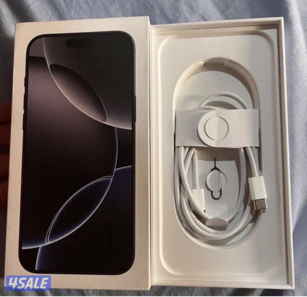 ايفون ١٦ برو ماكس بطاريه ١٠٠iPhone 16 bro max battery 100% cycle 955