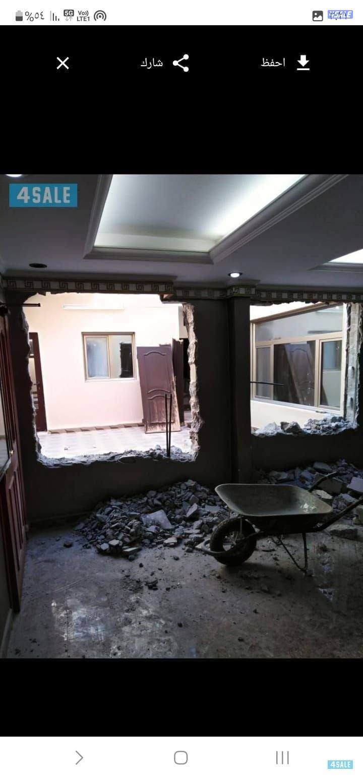 تكسير حمامات ومطابخ تشطيب صحي فتح دريشه فتح باب بارخص الاسعار جرب1