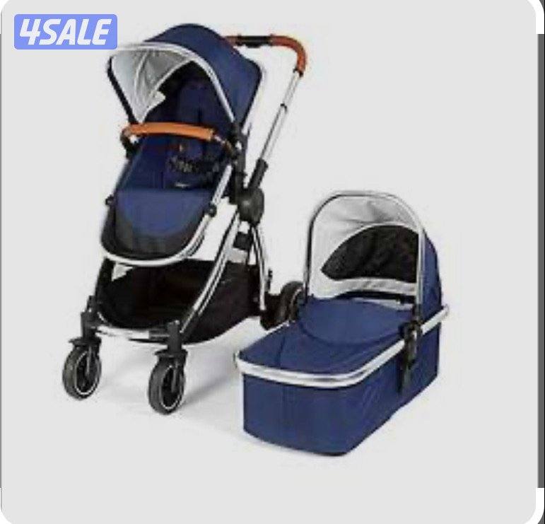 عربة أطفال و نظام السفر جورني من مذركير -ازرق داكن2