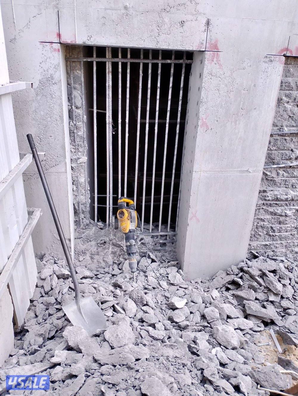 ###قص خرسانه بالليزر وقص الأبواب وعمل فتحات الكور الدائرية بالليزر6