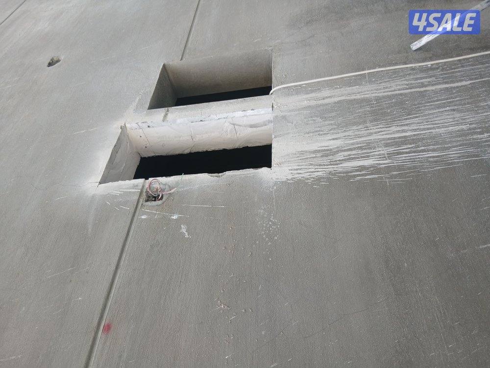 ###قص خرسانه بالليزر وقص الأبواب وعمل فتحات الكور الدائرية بالليزر13