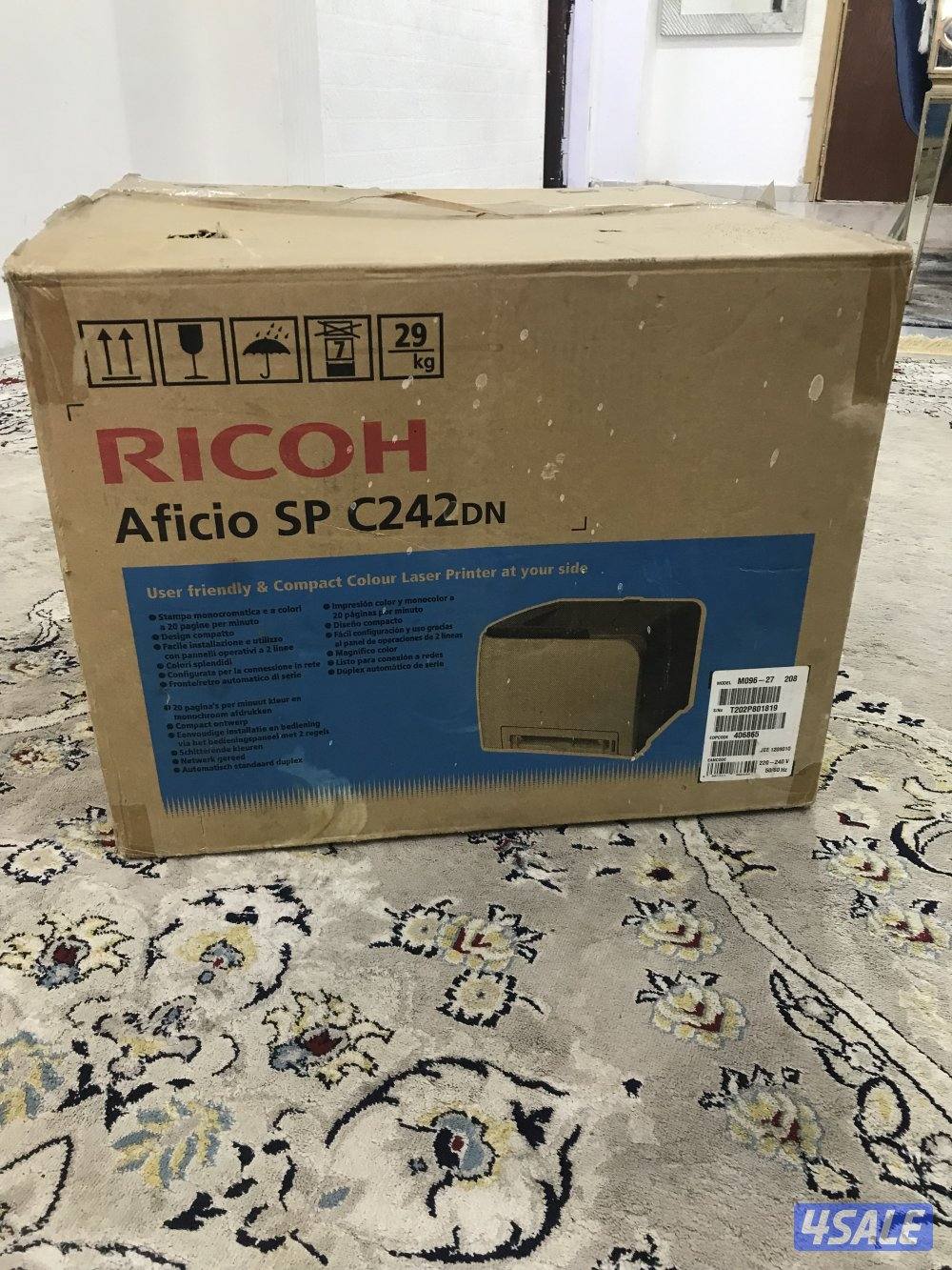 طابعة ريكو جديده لم تستعمل بالكرتون للبيع2