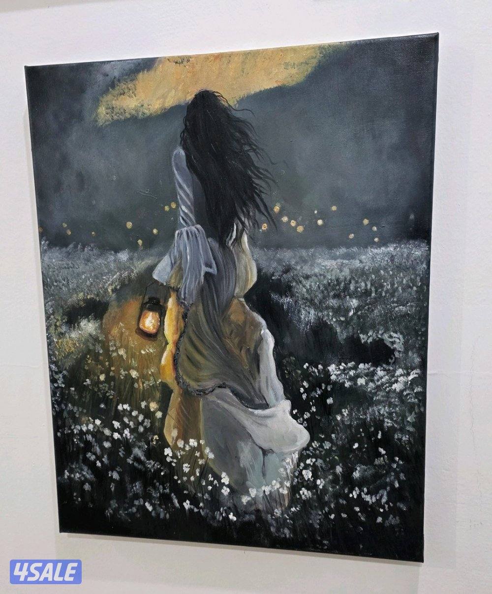 لوحة كانفس زيتية راقية – شغل يدوي مميز1