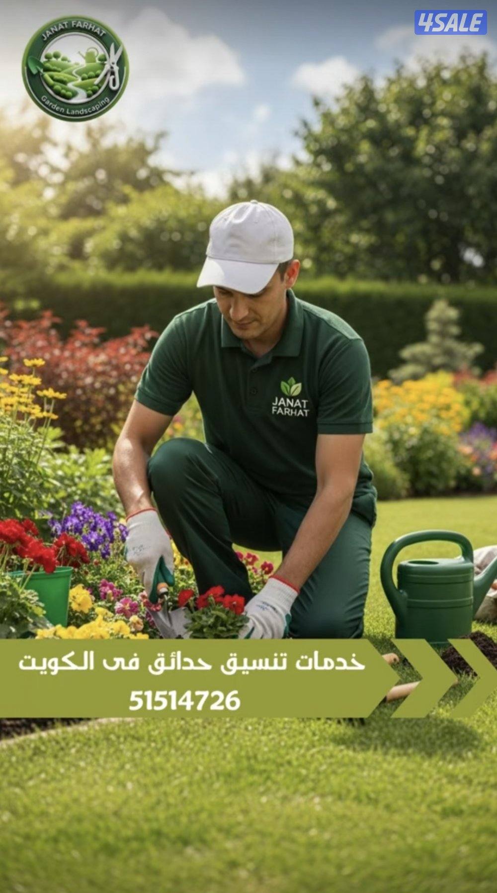 تنسيق حدائق خدمه زراعيه Garden landscaping, planting roses and trees13